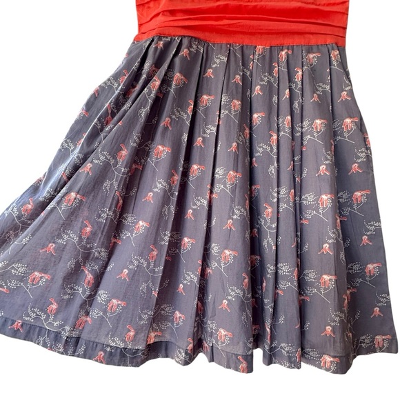 MATA TRADERS COTTON FIT & FLARE GIRAFFE PRINT CAP SLEEVE DRESS LINED | XS - Picture 6 of 10